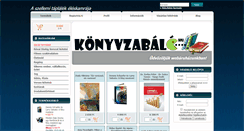 Desktop Screenshot of konyvzabalo.hu
