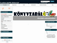 Tablet Screenshot of konyvzabalo.hu